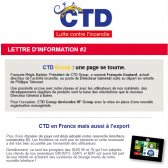 CTD Lutte contre l'incendie - Newsletter #2
